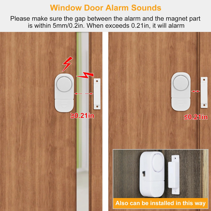 Wireless Home Window Door Burglar Security Alarm System Magnetic Sensor lot gallery