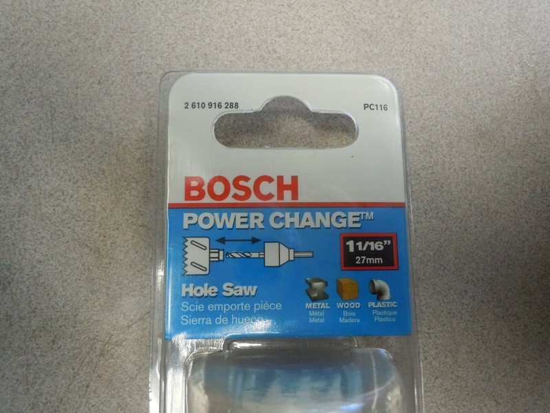 BOSCH # PC116 Power change hole saw 1 1/16" gallery