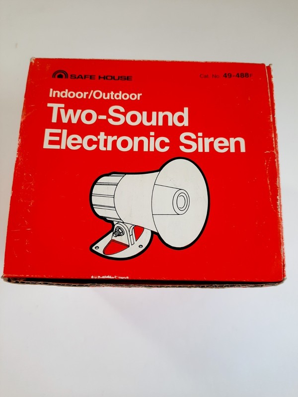 Vtg Safe House 2 Sound Electric Siren Indoor Outdoor Home Alarm System No B-193 gallery