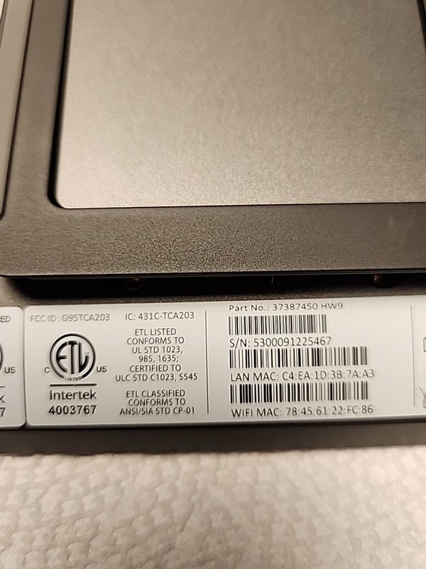 Xfinity Home Touchscreen Controller Model HW9 & Adapter gallery