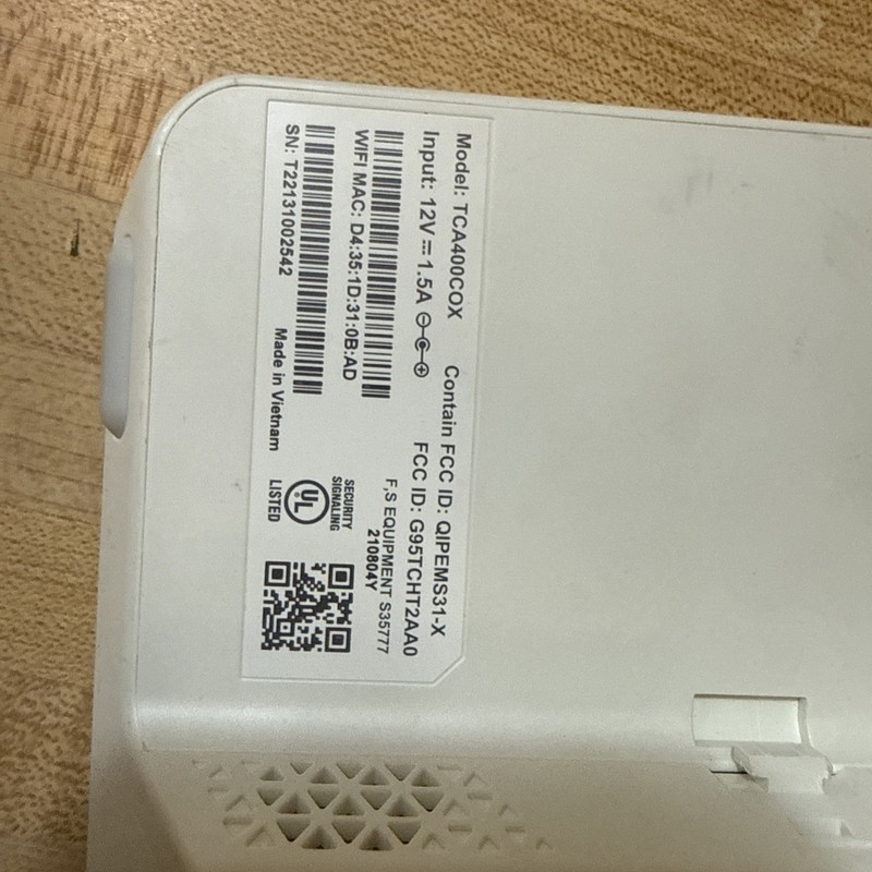 Cox HOME LIFE Control Monitor TCA400COX Tested with Power Supply gallery