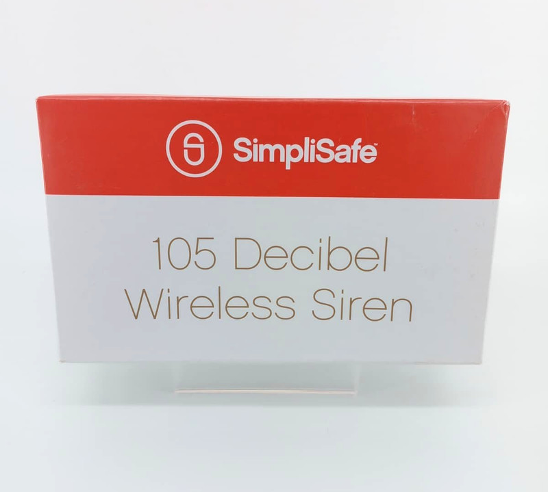 New SimpliSafe 105 Decibel Wireless Siren WS1000 White