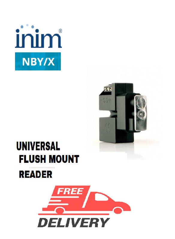 Universal flush mount nBy/X reader INIM