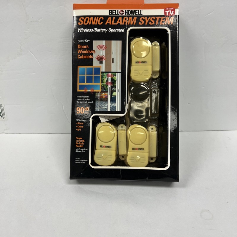 Bell & Howell Wireless Battery Operated Sonic Home Alarm System