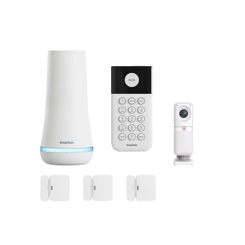 SimpliSafe 6-Pc Home Security System Security Camera & Entry Sensors KT061-01RUS