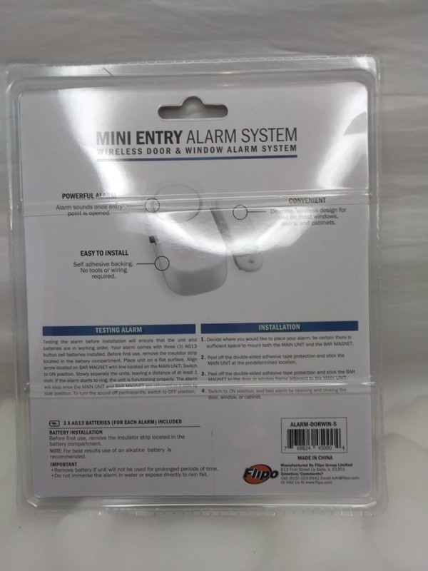 Flipo Security Mini Entery Alarm System Wireless Door & Window System gallery