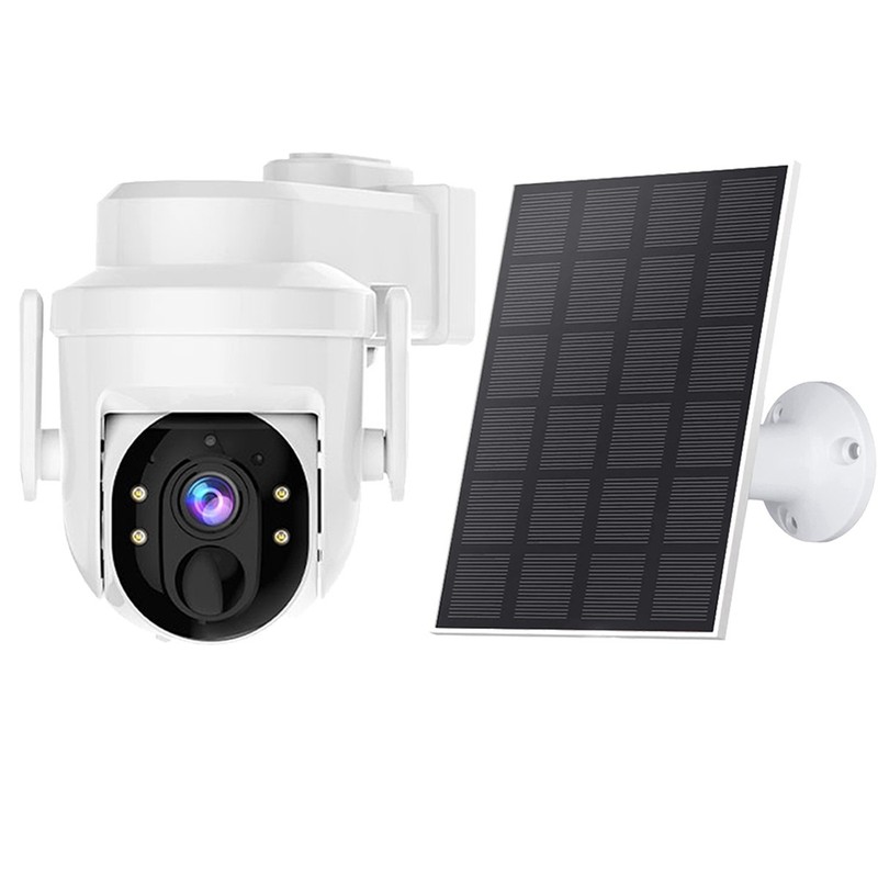 Outdoor Solar Battery Powered Camera Wireless 360 Pan/Tilt WiFi IP Camera 3/4MP