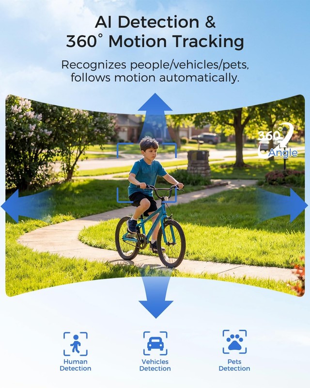 4K Cameras Wireless Outdoor, No Subscription, 8MP Solar Powered Cameras for H... gallery