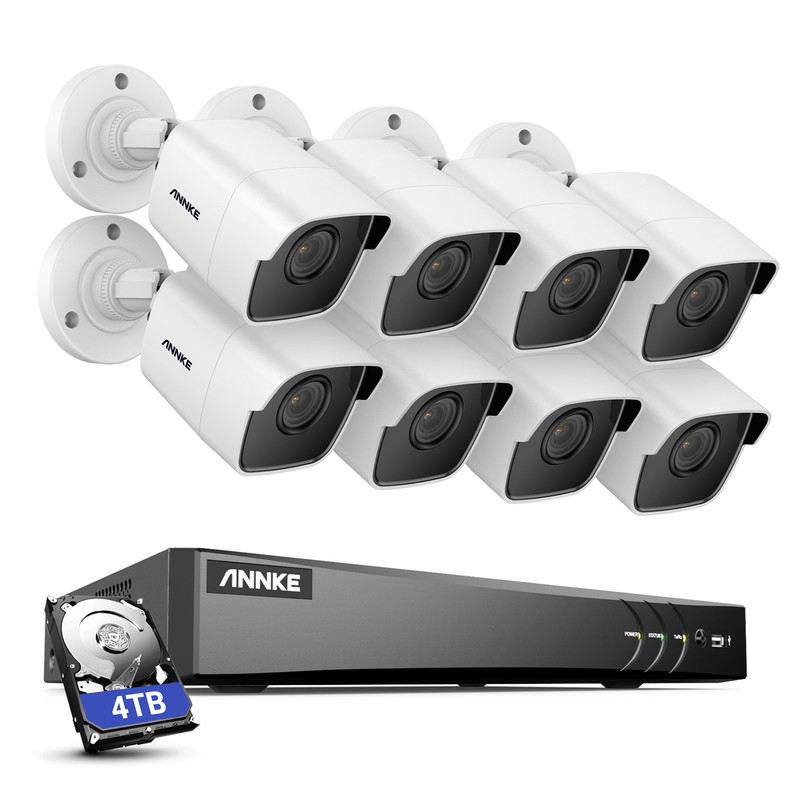 ANNKE 4K 8CH DVR 5MP CCTV Security Camera System Human/Vehicle Detection H.265+ gallery