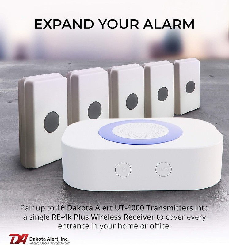 Dakota Alert Wireless Doorbell UTRE-4K Plus One Mile Panic Button Receiver Alarm gallery