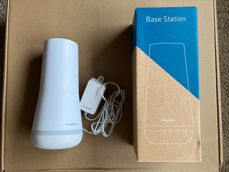 SimpliSafe Base Station – Current Gen 3 (SSBS3) + Power Adapter + Box – Used