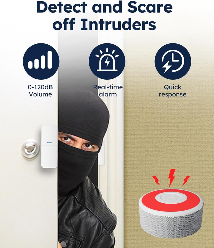 Wifi Door Alarm System, Wireless DIY Smart Home Security System, with Phone APP gallery