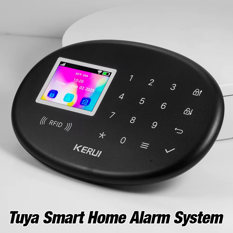 Smart Home WIFI + 4G 2G GSM Alarm System Working with Tuya Smart / Smart Life AP gallery