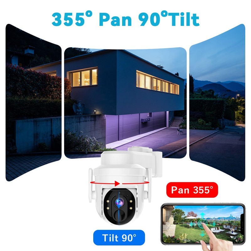 Solar Camera 1/3P Wireless WiFi Outdoor Solar Battery Security Camera Smart Home gallery