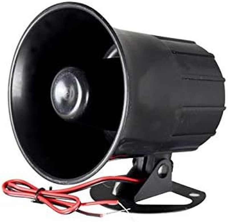 Wired Alarm Siren Horn 15W DC 6 to 12V Security Siren with Bracket for Home Secu gallery