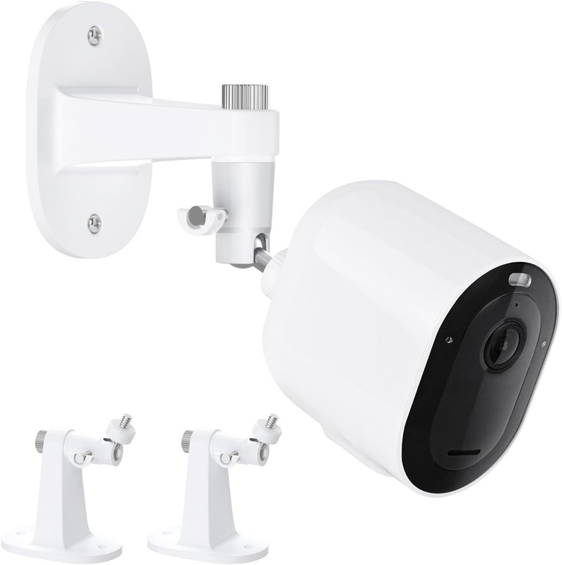 2-Pack White Adjustable Security Camera Mount - Fits Arlo Essential & Pro Series gallery