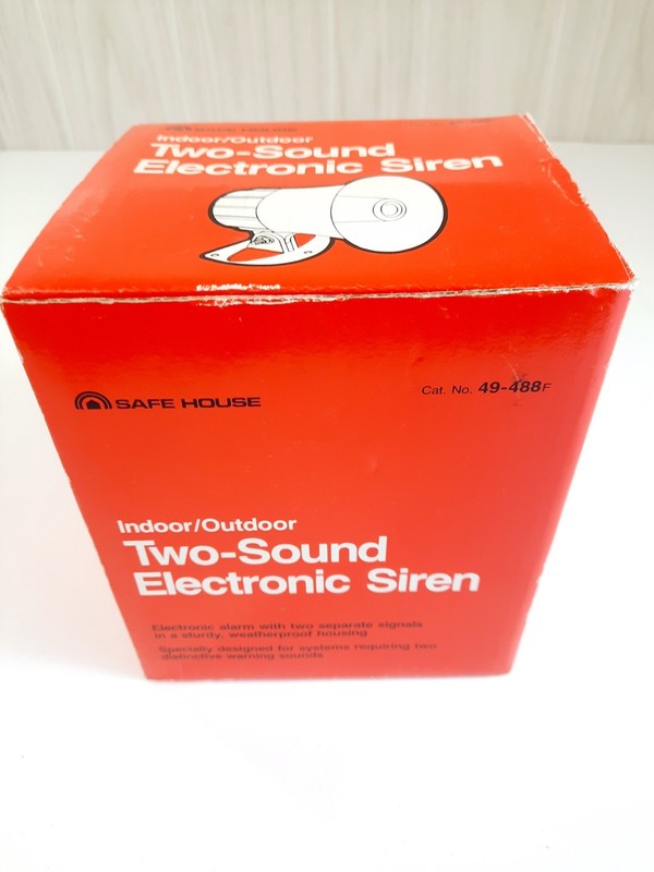 Vtg Safe House 2 Sound Electric Siren Indoor Outdoor Home Alarm System No B-193 gallery