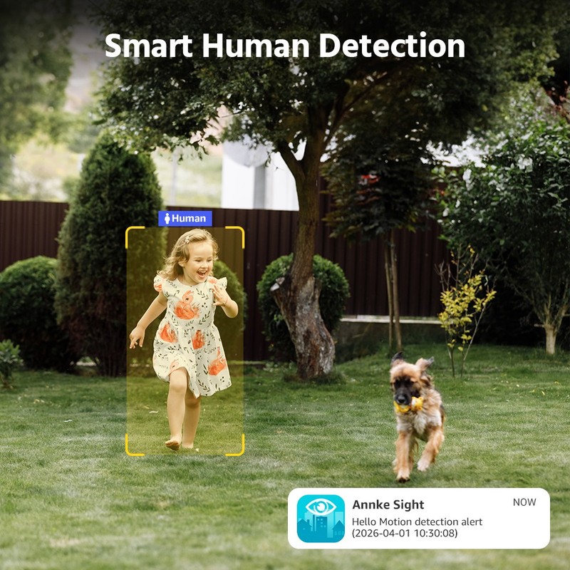 ANNKE 4MP Wireless Dual Lens Security Camera System WIFI Color Night 2-Way Audio gallery