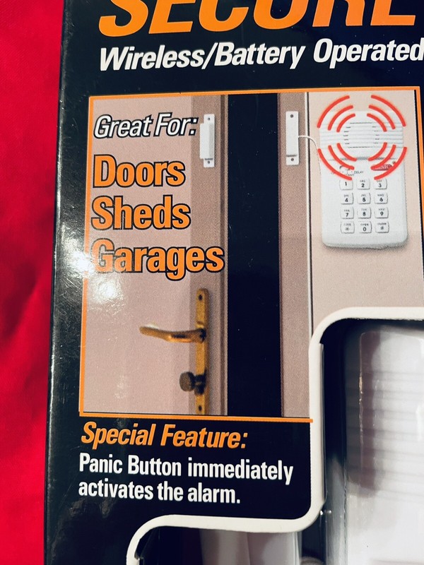 BELL +HOWELL SECURE PRO KEYPAD ALARM SYSTEM BATTERY OPERATED BRAND NEW gallery