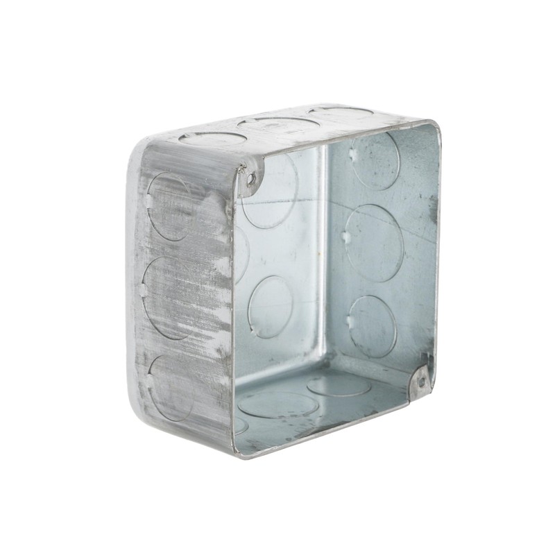 Hubbell-Raco 239 4 in. Square Plenum Box, Eleven 1/2 and 2-1/8 Deep, Gray