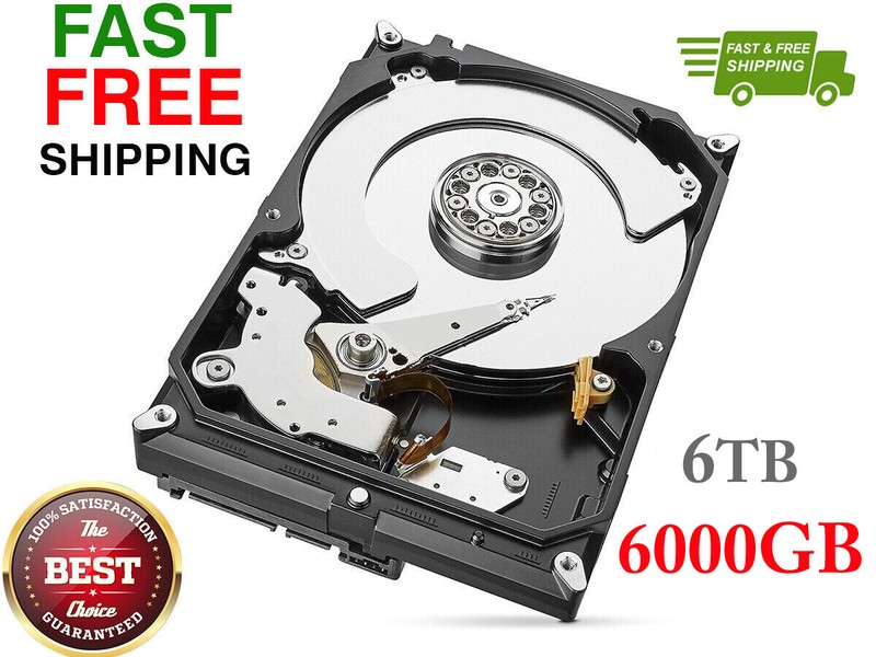 6000GB 6TB eufy Security Camera System DVR NVR Compatible Hard Drive HDD