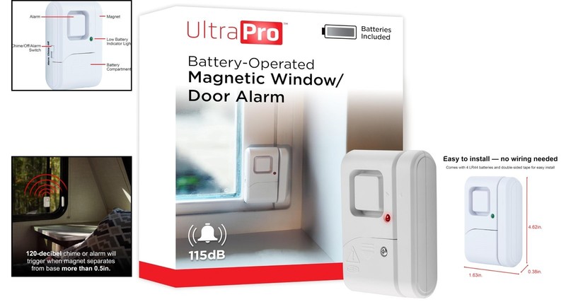 120dB Personal Security Window & Door Alarm - Wireless & Easy DIY Installation gallery