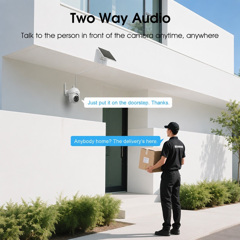 ARCCTV 4MP WiFi6 Wireless Outdoor Security Camera Solar Battery Powered PTZ Cam gallery