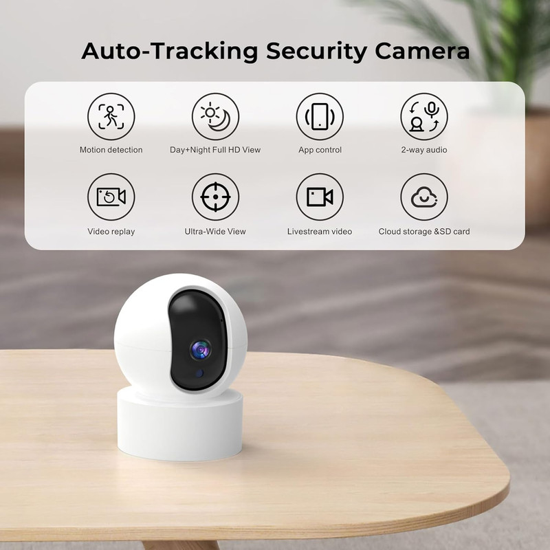 Wireless Home Security System with App Alerts, No Subscription, Camera Included gallery