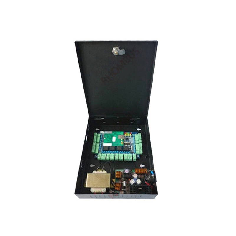 4-Door Control Kit with Reader/Switch/Power Unit/Key Fob/280kg Magnetic Locks gallery