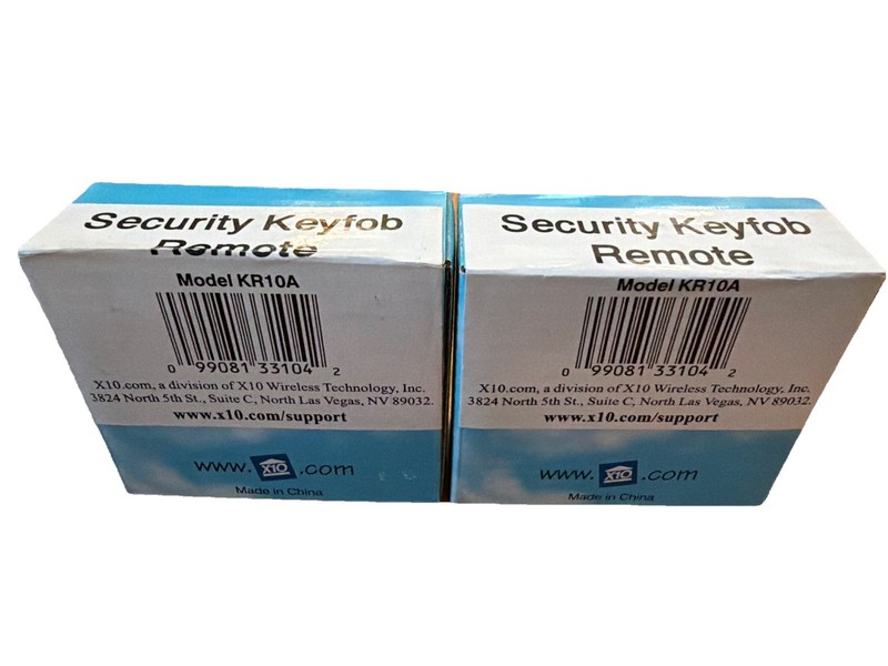 Lot of 2 X-10 Powerhouse KR10A Security Keyfob Keychain Remote Control NEW NOS gallery