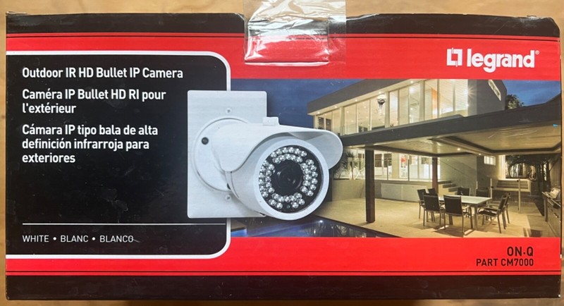 Legrand Outdoor IR HD Bullet IP Camera CM7000 white color