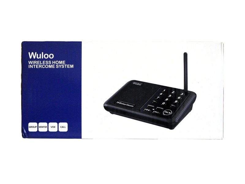 Wuloo FM Intercom System WL666 Long Range Wireless VOX, GROUP, MONITOR Black NEW gallery