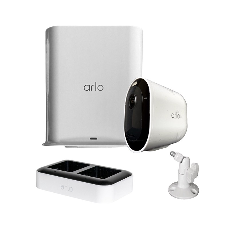 Arlo Pro 5S Wireless 2K Security Camera System SmartHub VMB4540 and Dual Charger