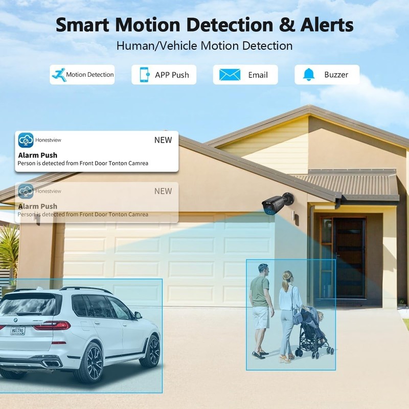 Full HD 5MP Wired Security Surveillance CCTV System: 4x Cameras + 1TB DVR gallery