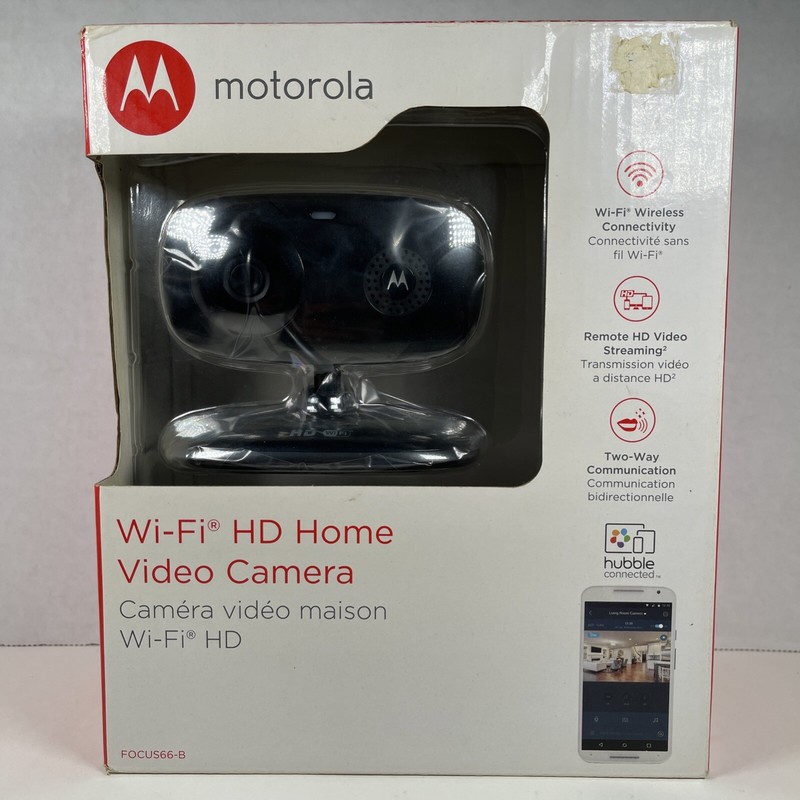 Motorola FOCUS66-B Wi-Fi HD Home Monitoring Camera New Open Box NO MANUAL