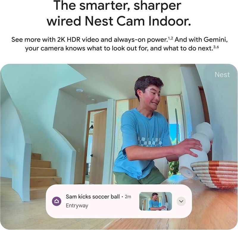 2K Resolution Indoor Security Camera with Night Vision and Two Way Communication gallery
