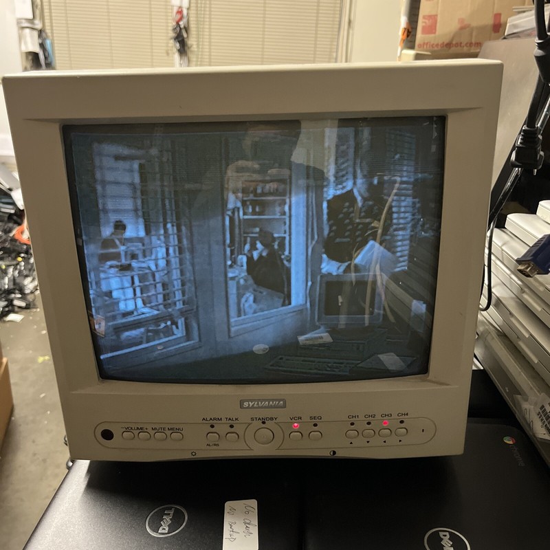 Sylvania SG14S1044R-A Observation 14” B&W Gaming Monitor Retro Vintage Works