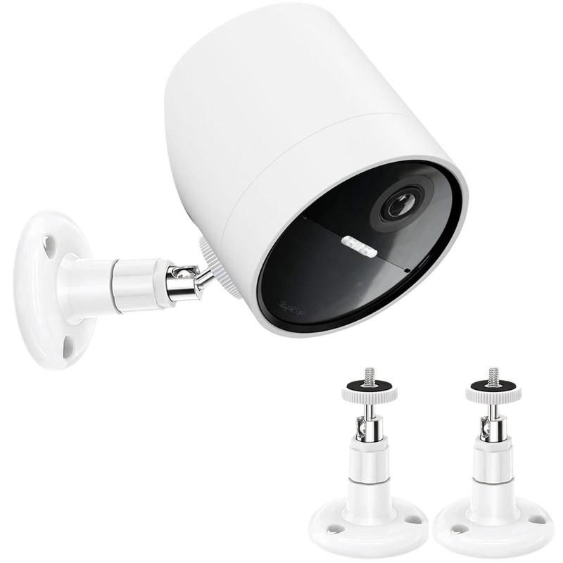 2 Pack Wall Mount Compatible with Simplisafe Outdoor Security Camera, 360° Rot