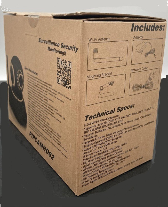 WOW! Pyle PIPCAMHD82 WiFi Security Camera 1080p App & Web View BRAND NEW! gallery