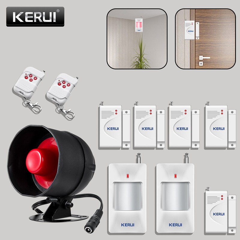KERUI Alarm Home Security System Door Sensor Garage Detect Anti-theft Loud Alert gallery
