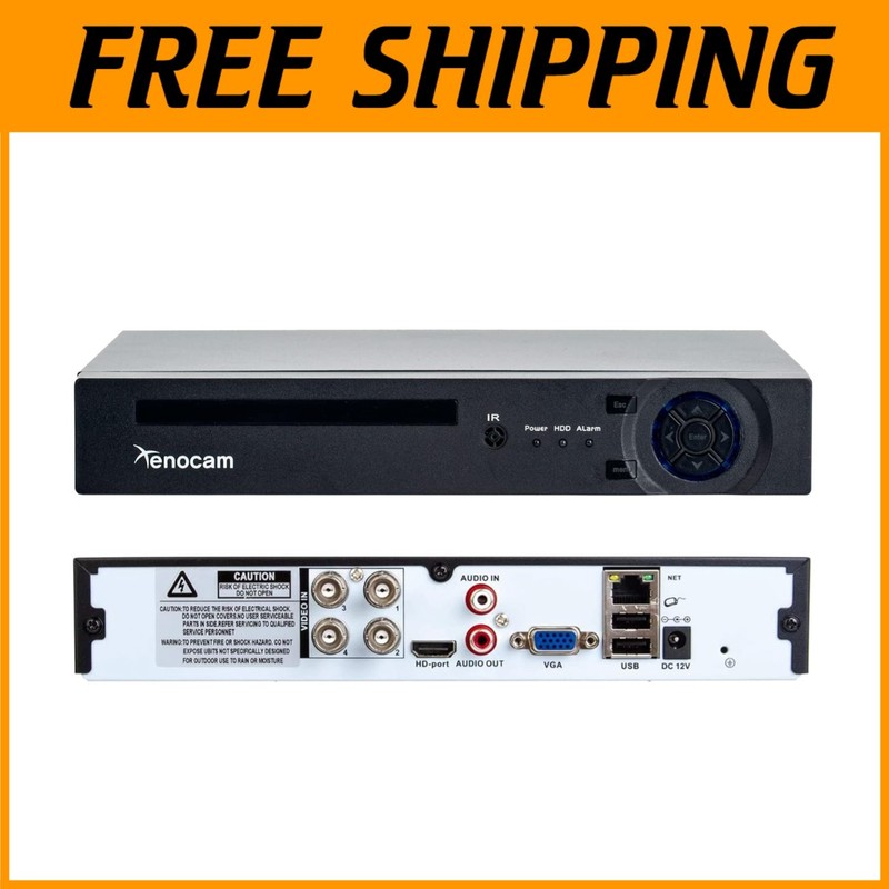Compact 4CH DVR CCTV Security System w/ Motion Detection