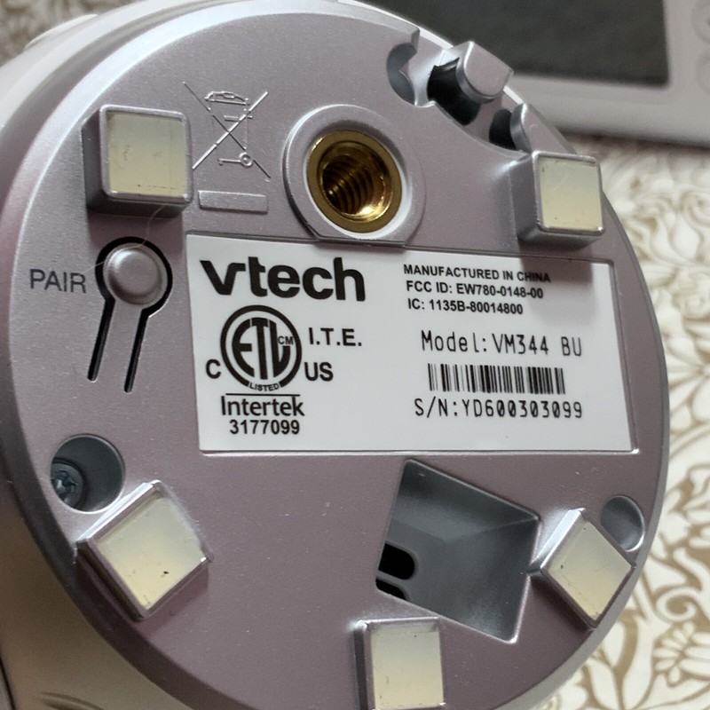 📀 VTech Pan & Tilt Full Color Video Monitor VM344 (PARTS, READ DESCRIPTION) gallery