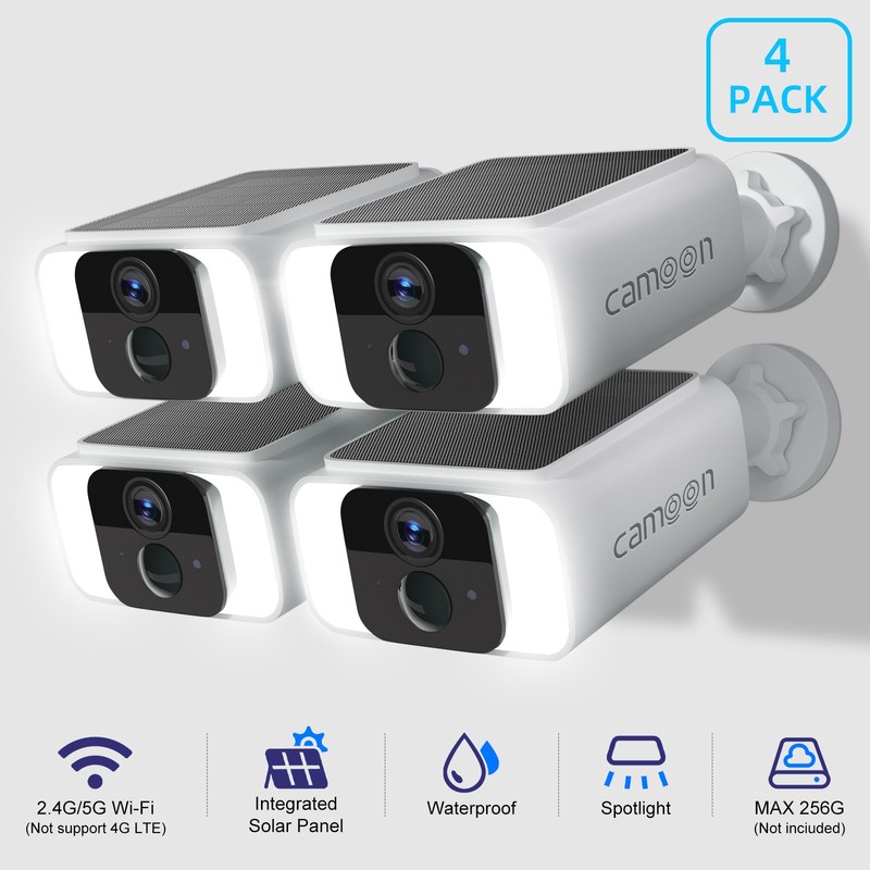 solar security cameras wireless outdoor 2K Security Camera System WiFi IPOutdoor