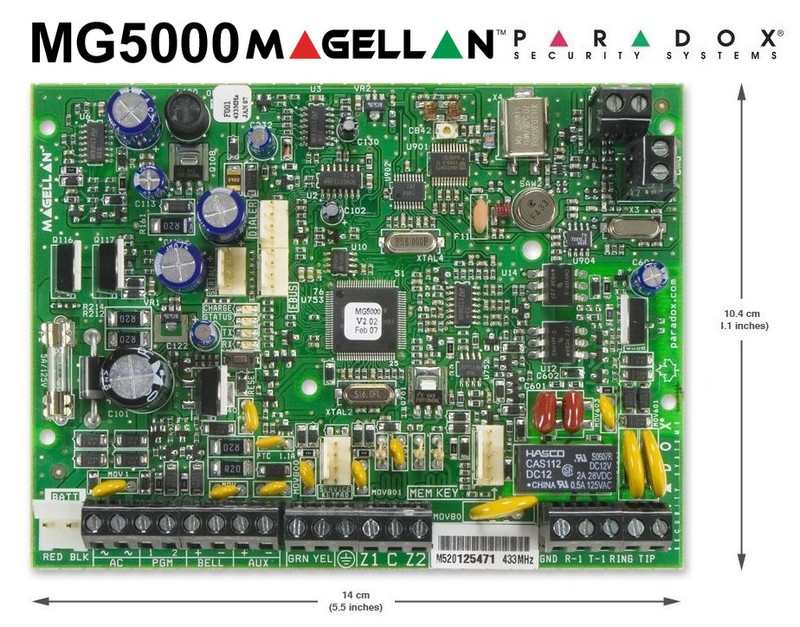 Paradox MG5000 – MAGELLAN 32-Zone Wireless Transceiver Control Panel 433MHz