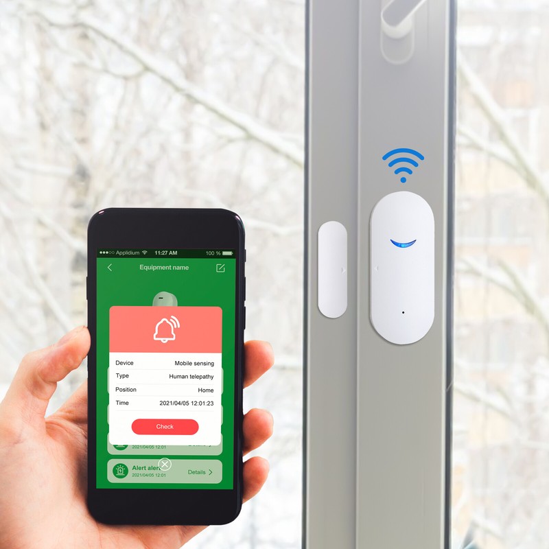 Wireless Wifi Security Alarm Sensor System Home Window Door Burglar Alexa Google gallery