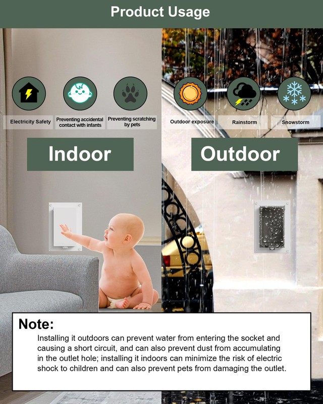 DBVR1W-1 Low Profile IN BOX Exterior Box, Outdoor Clear-1 Pack, 1-Pack Clear gallery