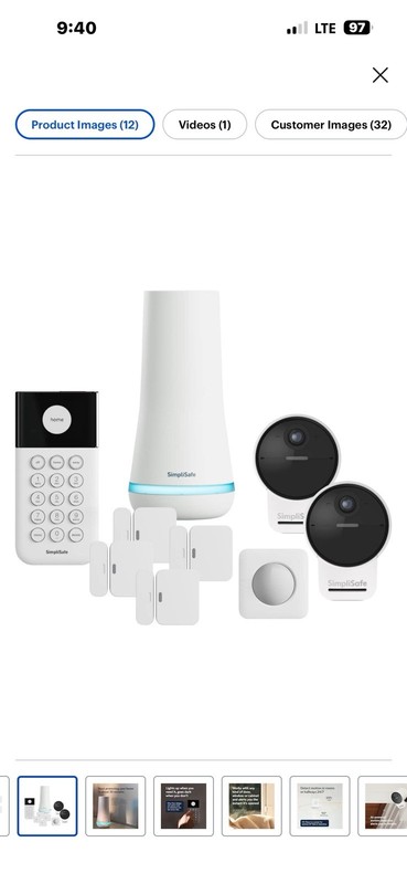 SimpliSafe Wireless Home Security Kit with Alexa and Google – 10 Piece