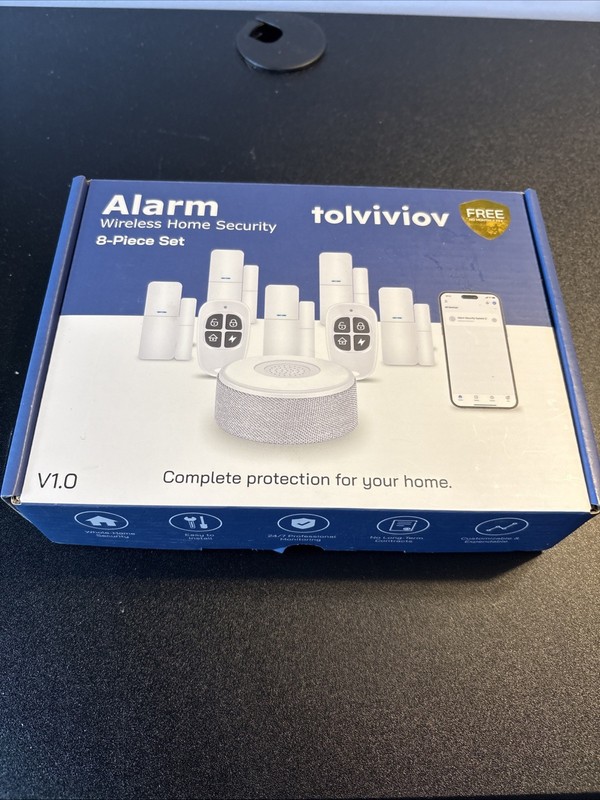 NIB Tolviviov Alarm System 8 Pieces, Smart Home App