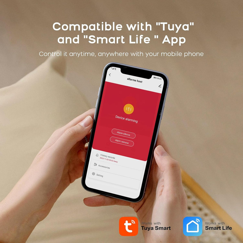 Wireless Home Security System with App Alerts - No Subscription Needed gallery