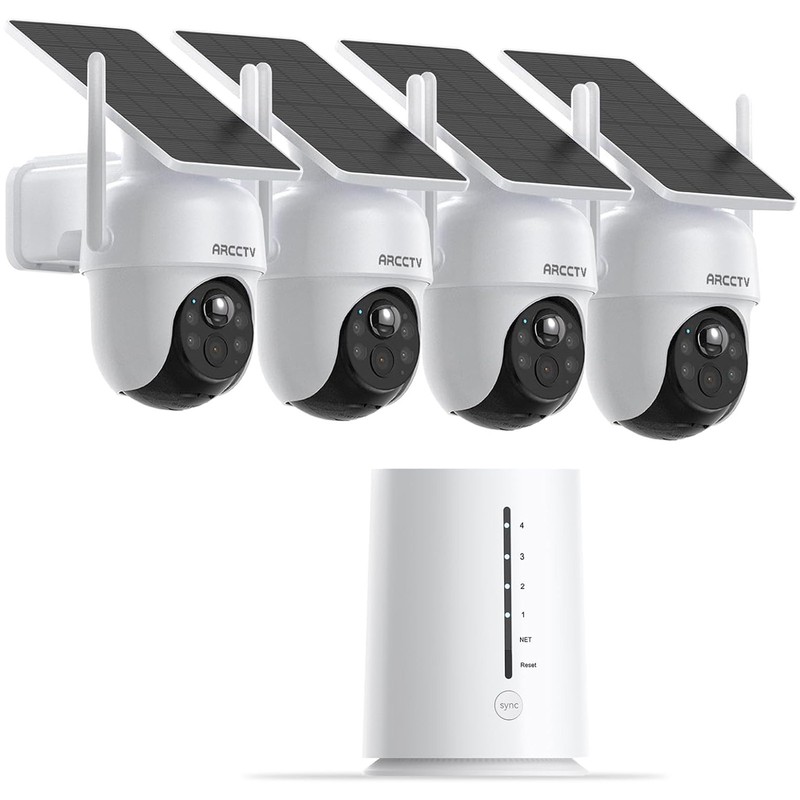 ANRAN Solar Battery Powered Wireless Security Camera System WiFi IP Outdoor Home